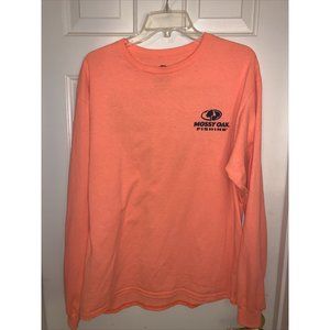Mossy Oak Fishing Graphic Long Sleeve Shirt Size Large‎